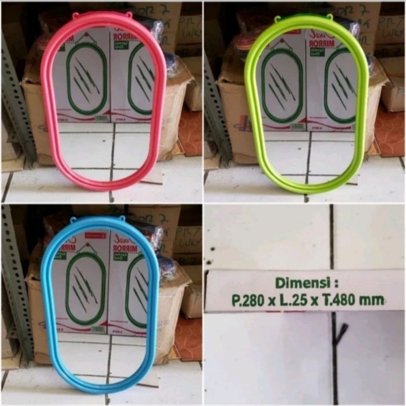 KACA CERMIN DINDING GANTUNG /KACA RIAS CERMIN OVAL BESAR