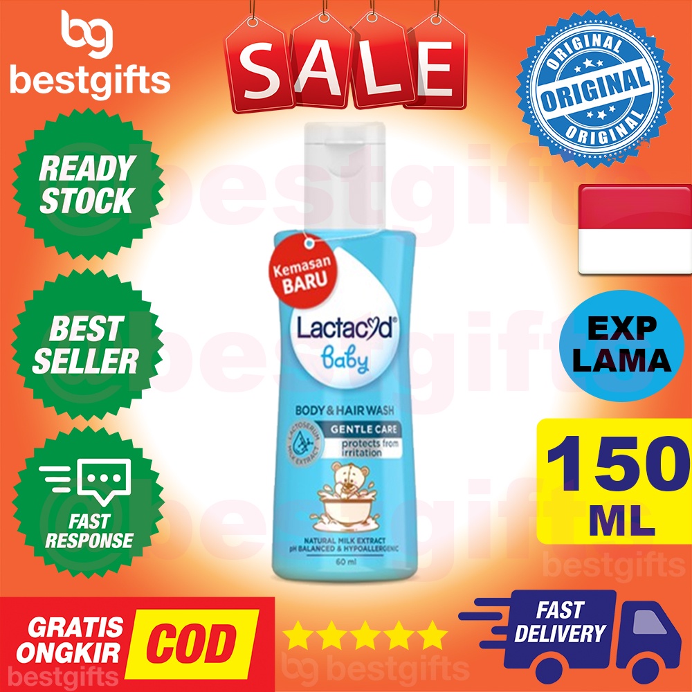 LACTACYD BABY LIQUID SOAP SABUN MANDI BAYI HIPOALERGENIK MELEMBABKAN KULIT KERING ANAK BAYI 150 ML