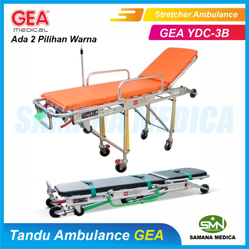 Tandu Ambulance / Stretcher Ambulance GEA YDC-3B - Emergency Stretcher Ada 2 pilihan Warna Orange / Hijau Promo Murah