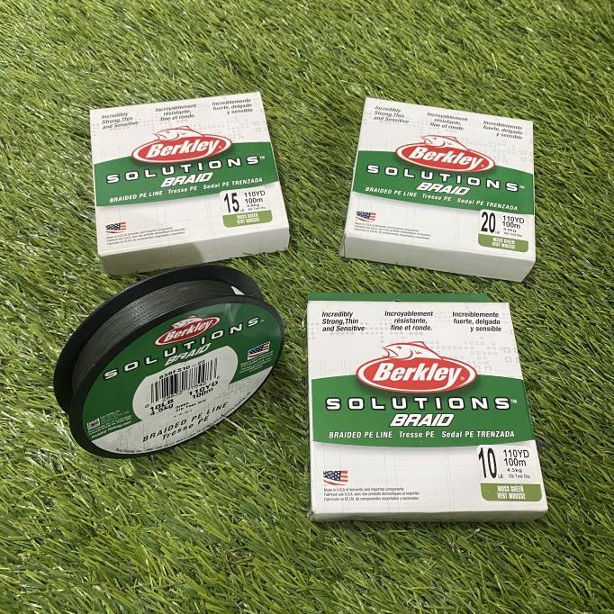 Benang Pe Berkley Solution Braid Made In Usa 100M Moss Green Ready Stock