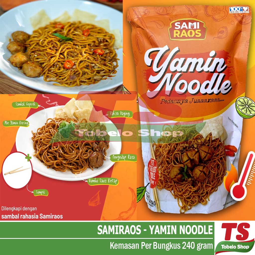 YAMIN NOODLE SAMIRAOS / Samiraos Mie Yamin Noodle / SAMI RAOS / MIE YAMIN / YAMIN SAMIRAOS MURAH