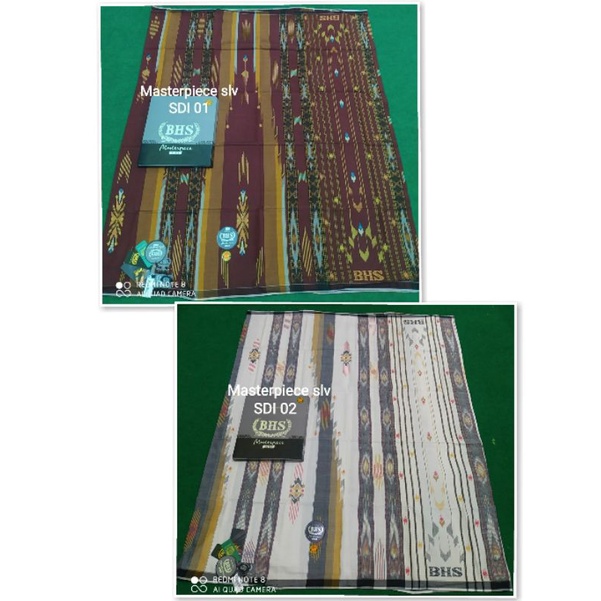 SARUNG BHS MASTERPIECE SILVER SDI (SONGKET DIAGONAL IKAT)