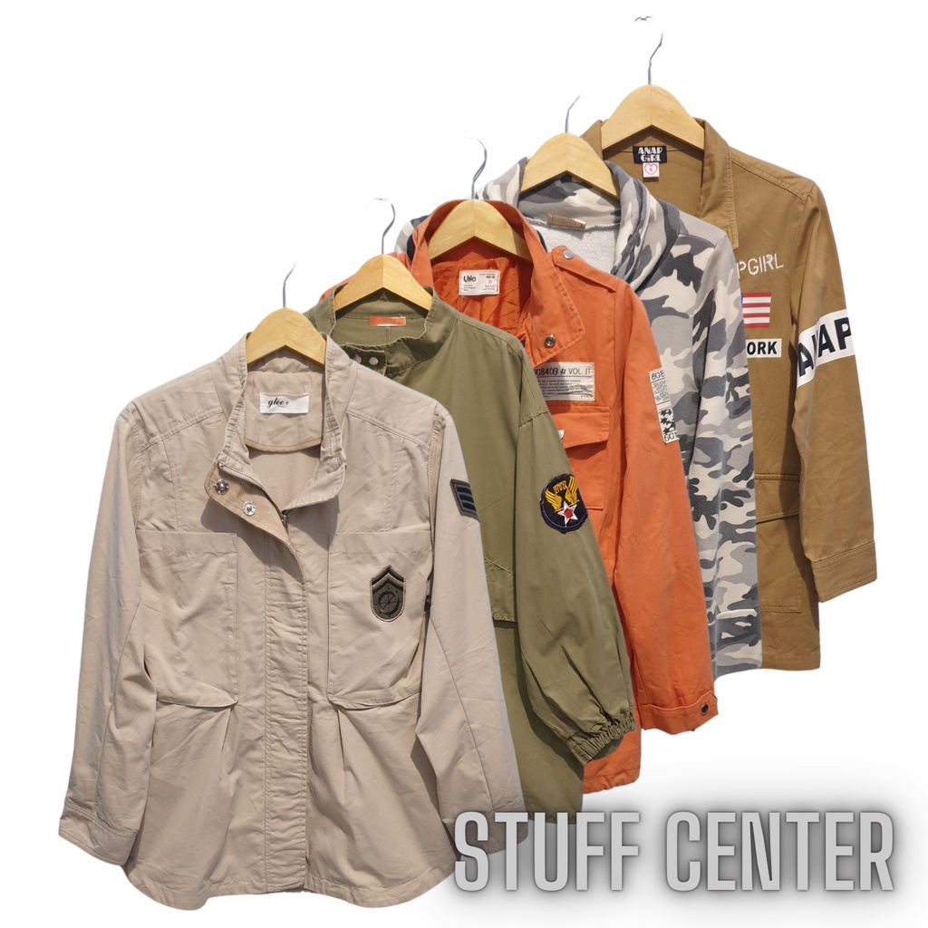 Jaket Army Pria Wanita Thrift Original