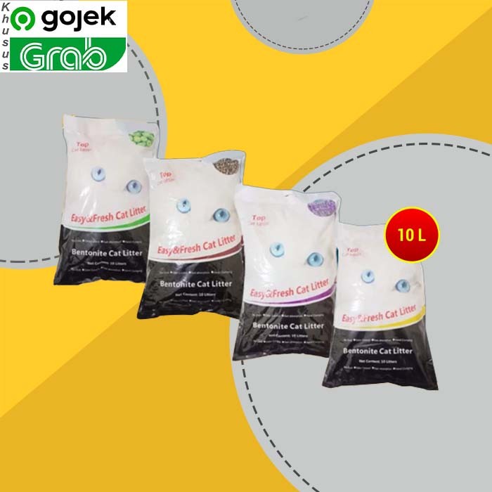 GOSEND Pasir Kucing Top Cat Litter Bentonite 10 Litter