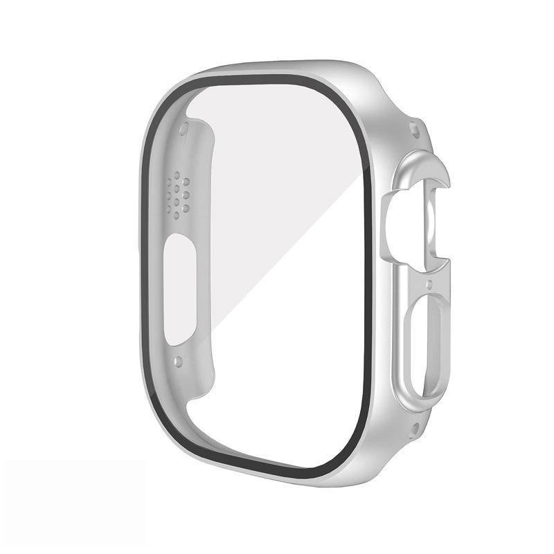 Case Pelindung Layar Tempered Glass Bumper PC Ultra Tipis 49mm Untuk Apple Watch Ultra 49mm