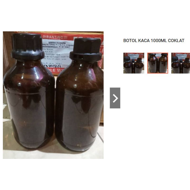 Botol amber 1000ml