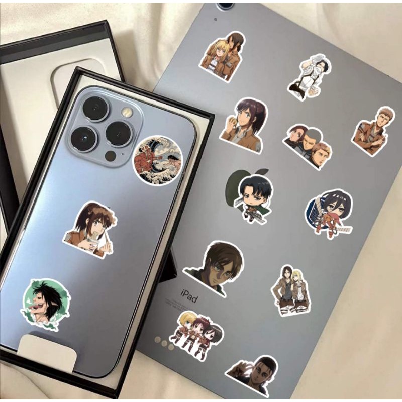 10 PCS Sticker Attack on Titan Stiker 5-7 cm Tahan Air High Quality | Shingeki No Kyojin