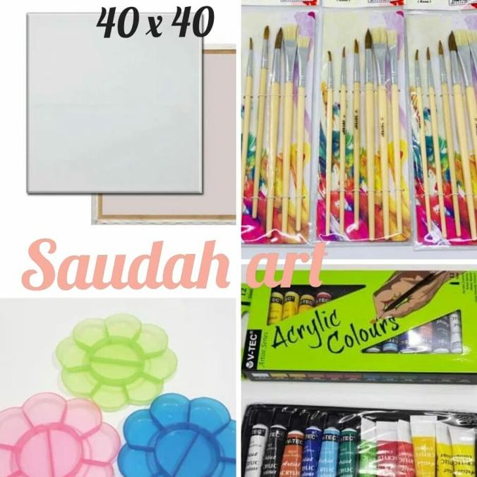 

Paket Kanvas Lukis (kanvas 40x40,kuas,palet,cat akrilik)