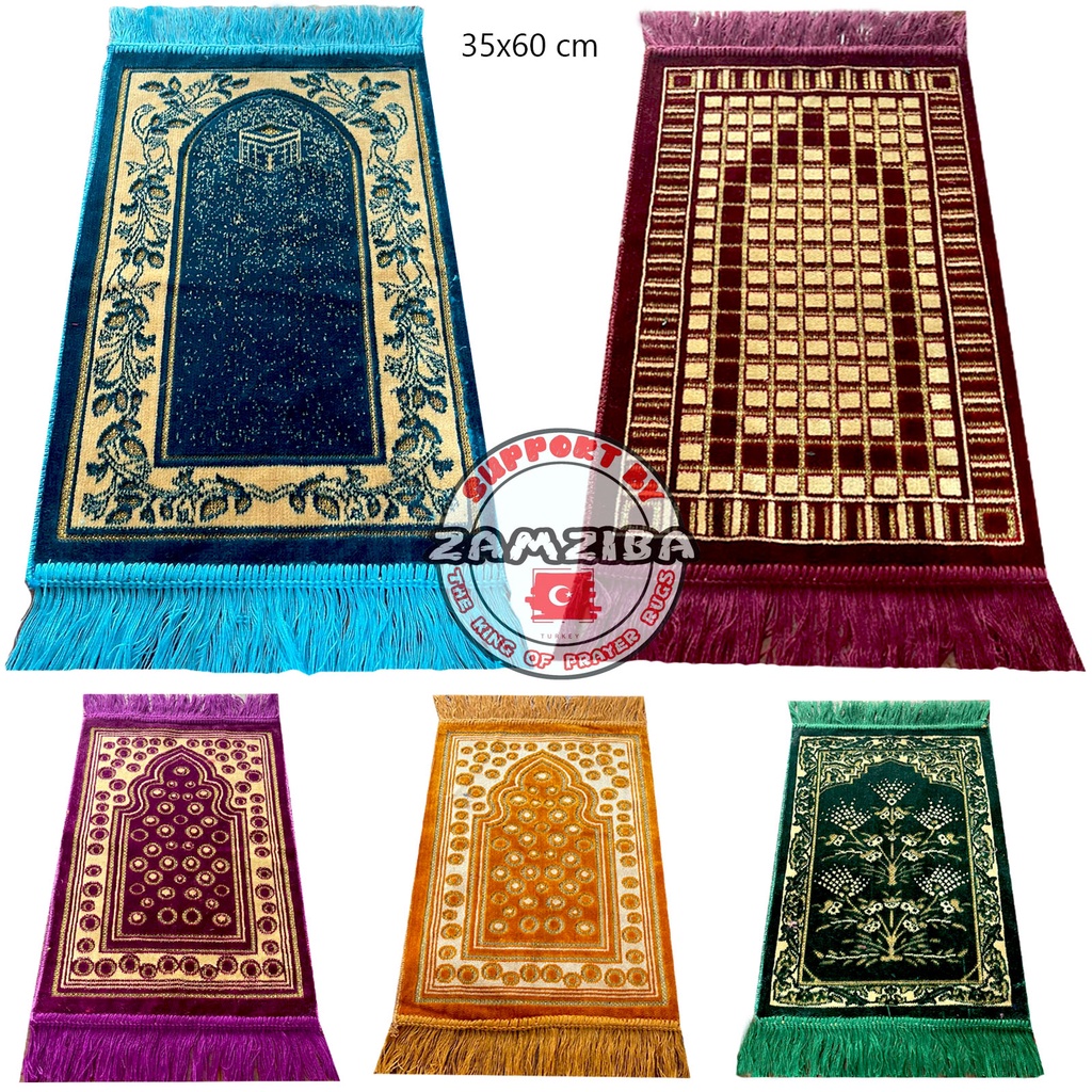 Best Seller Real Pict Sajadah Muka Sajadah Sujud Turkey  Ukuran 35x60 Sejadah Turki Oleh Oleh Haji