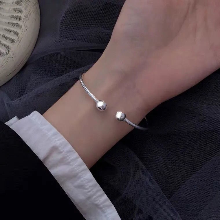 Gaya Baru Gelang Terbuka Wanita Dapat Diputar Manik-Manik diy Gelang Wanita High-End Terbuka Gelang Untuk Pacar Gelang