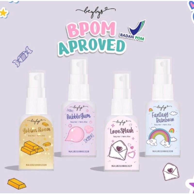 [ DISKON ] BEYBYS BODYMIST WANITA PARFUM BADAN 30ML SPRAY BODY MIST