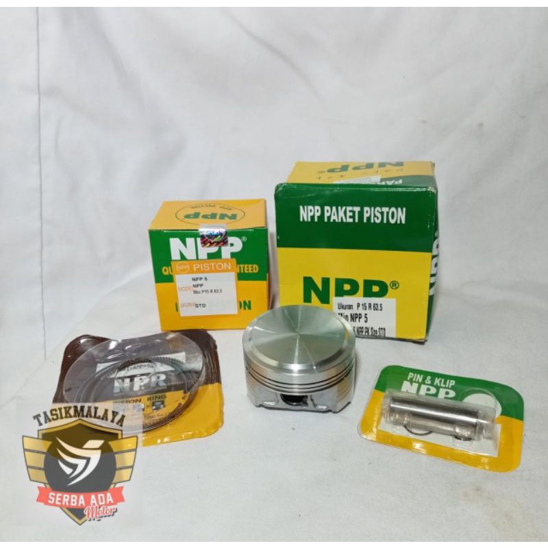 SEHER KIT PISTON KIT MIO RUBAHAN PIN 15 DIAMETER 63.5, 64, 64.5, 65 NPP