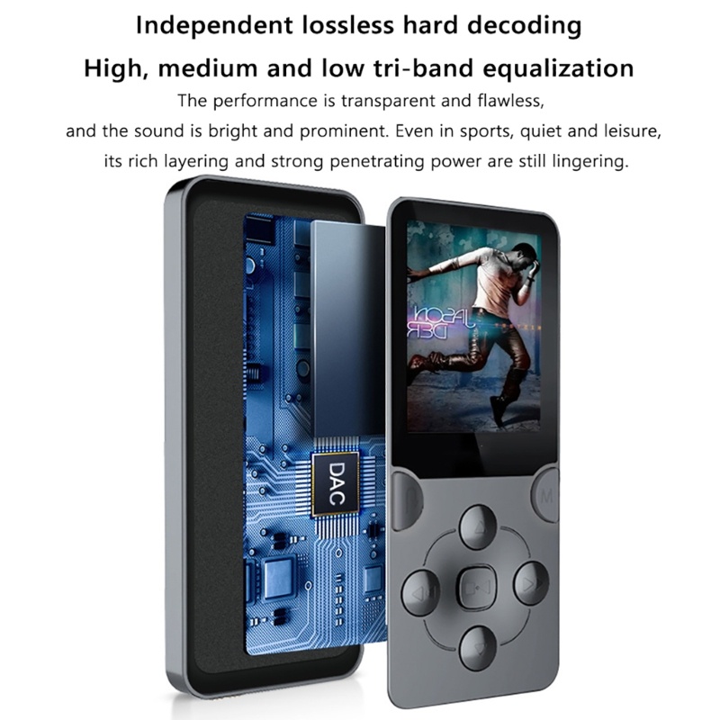 Zzz MP4 Player Layar 1.8 &quot;Noise Reduction Support TF Card, E-Book Recording