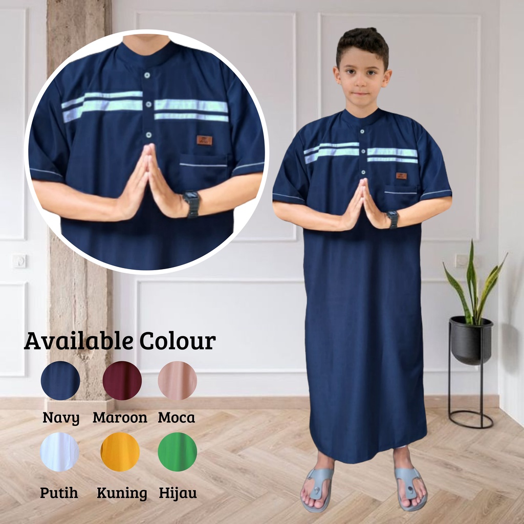 AL-HIKAM/jubah anak ORIGINAL/gamis anak laki laki new motif/baju muslim anak