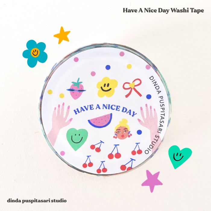 

Code689 Have A Nice Day Washi Tape