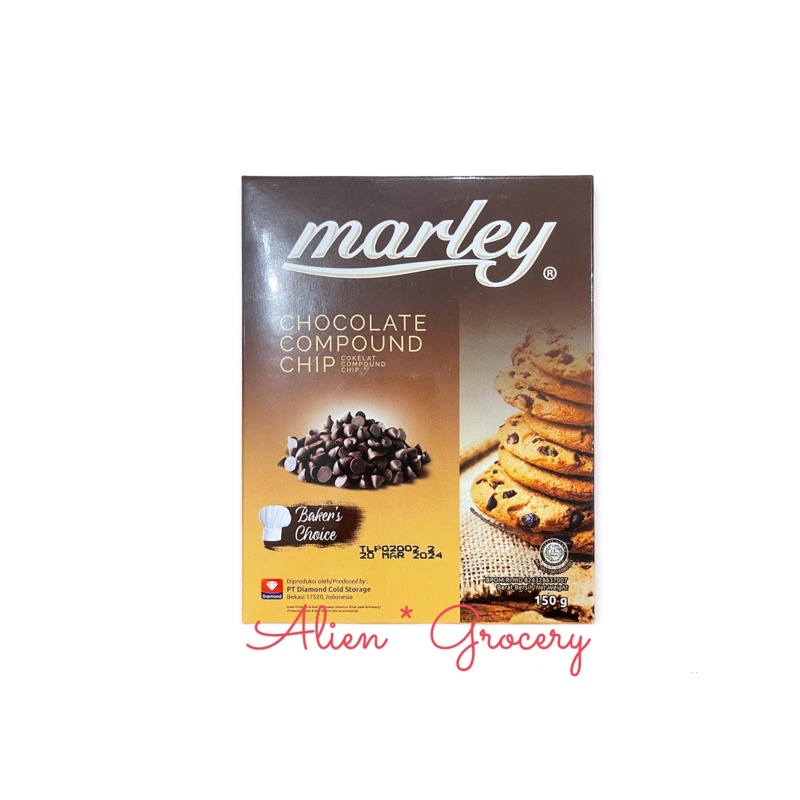 MARLEY Chocolate Choco Chips Chip Dark Compound 150gr