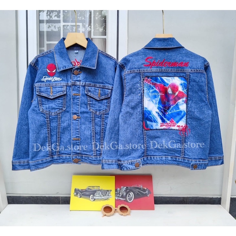 Jaket Jeans Anak Laki-Laki Motif