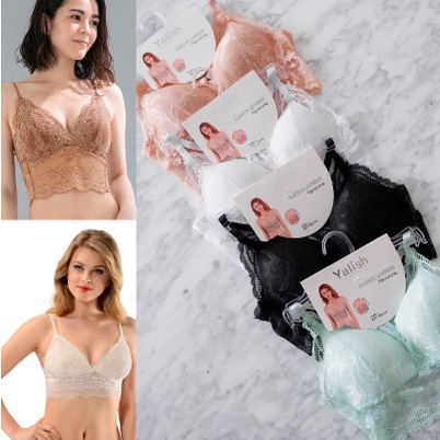 Yalish Women's Daily Lace Kiss Bralette