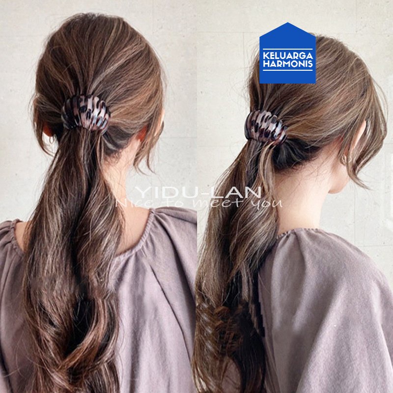 Jepitan Rambut Donat / Jepitan Sarang Burung / Hair Claw Clip / Jepit Rambut Korea Bulat /Meatball hair Clip