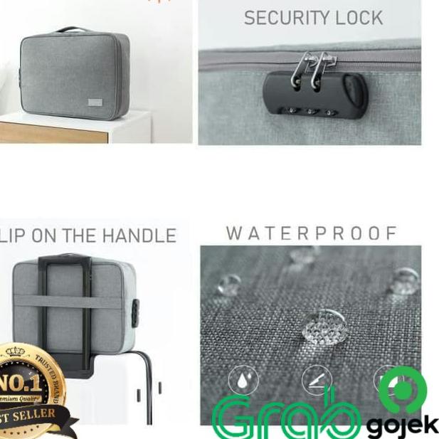 

EXCLUSIVE!DEPATO DOCUMENT BAG DREAM TRAVEL WATERPROOF WITH SECURITY LOCK TAS DOKUMEN TERBARU BEST QUALITY|SQ8