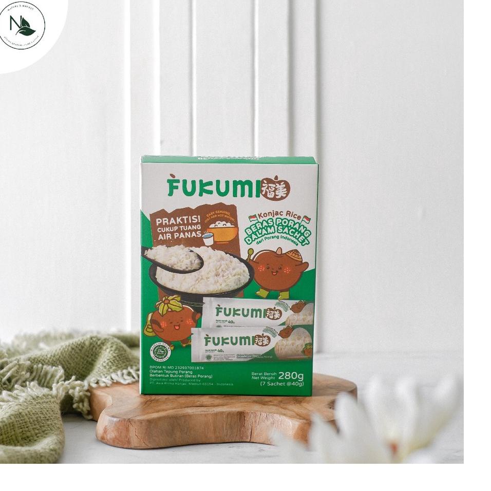 

✨SHOPEE MALL✨ Fukumi Shirataki Rice 1Box isi 7Sachet 40gr !