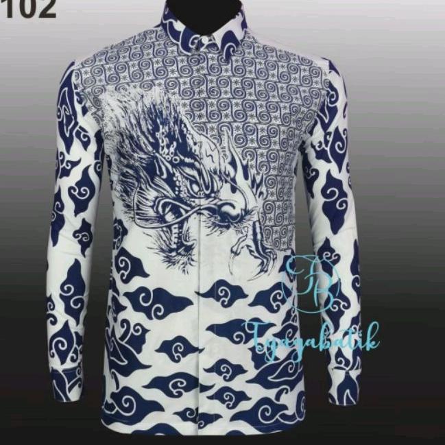 Terbaru Kemeja Batik Slimfit Lapis Furing Premium 0102 Tyaga Batik