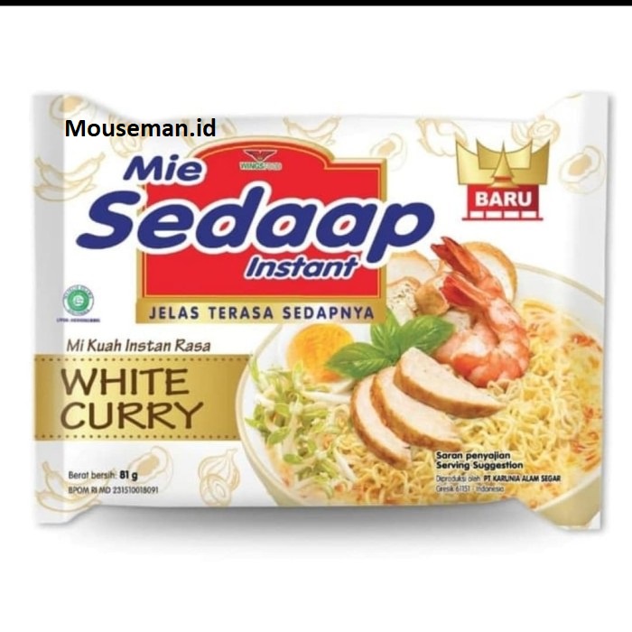 

Mie Sedaap Instant Mi Kuah Rasa WHITE CURRY 81gr