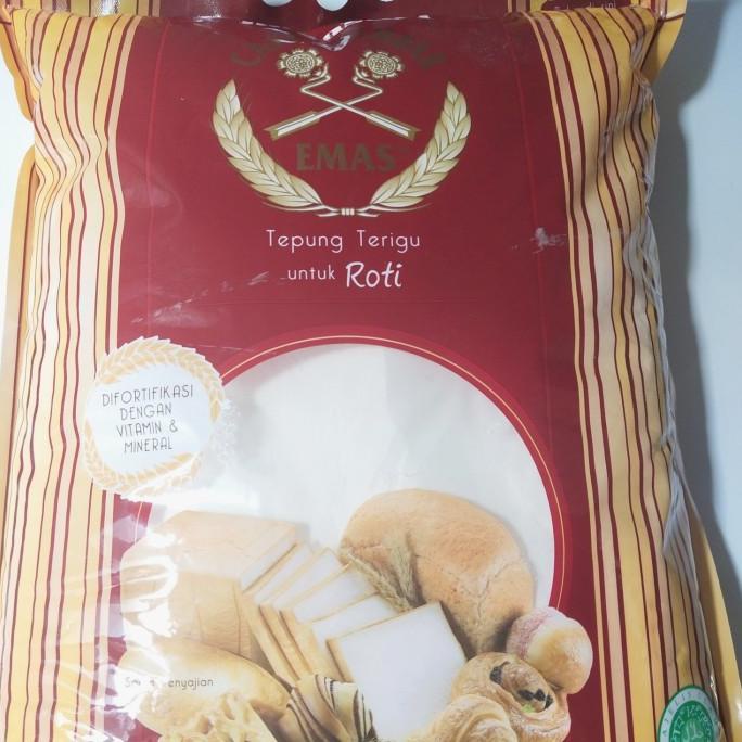

[COD] Tepung Terigu Cakra Kembar Emas Roti 5kg [COD]
