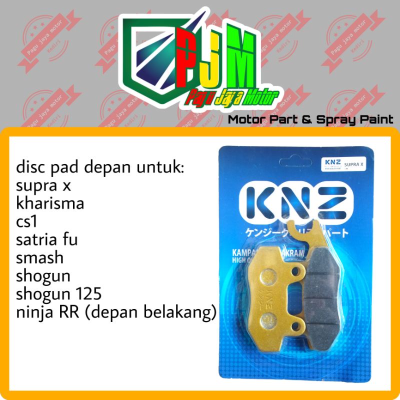 disc brake pad kampas rem depan honda supra x kharisma supra x 125 cs1 satria fu smash shogun g shogun 125 tiger lama ninja RR (depan belakang) kanvas pirodo discpad