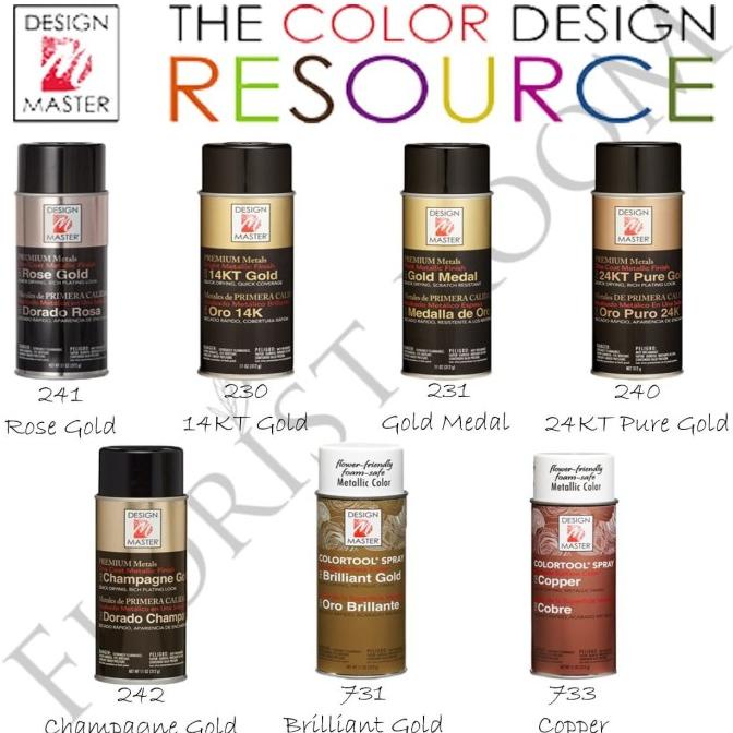 Design Master Gold - Pewarna Bunga - Pilox Bunga - Rose Gold