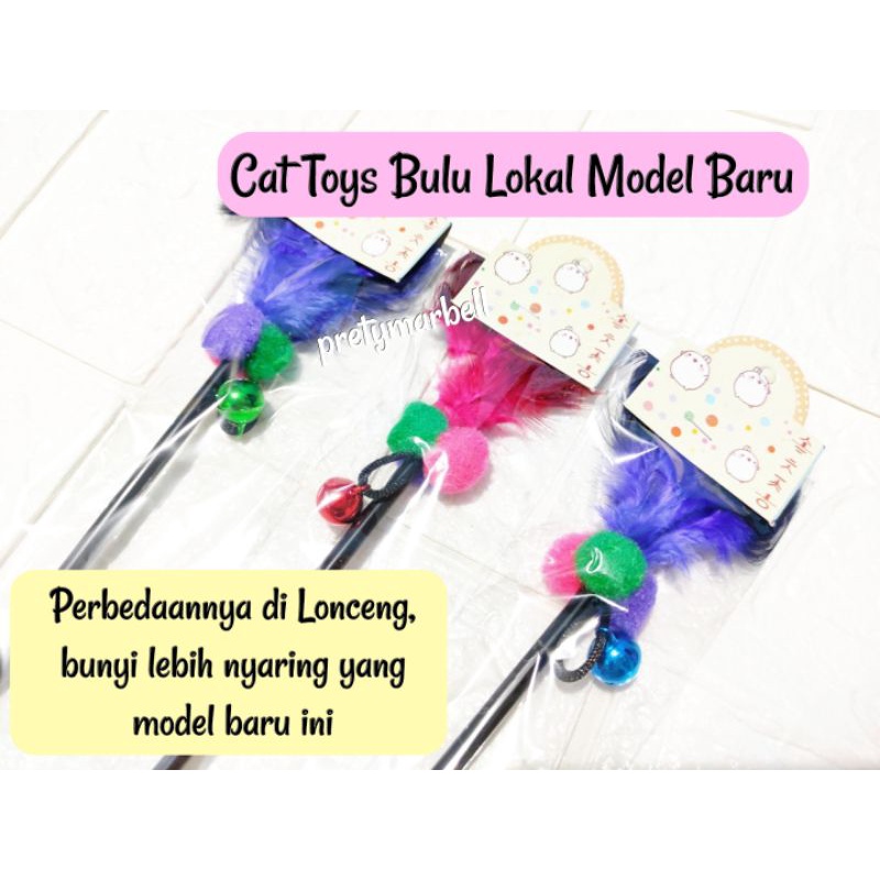 Mainan Kucing Cat Toys Tongkat Stick Bulu