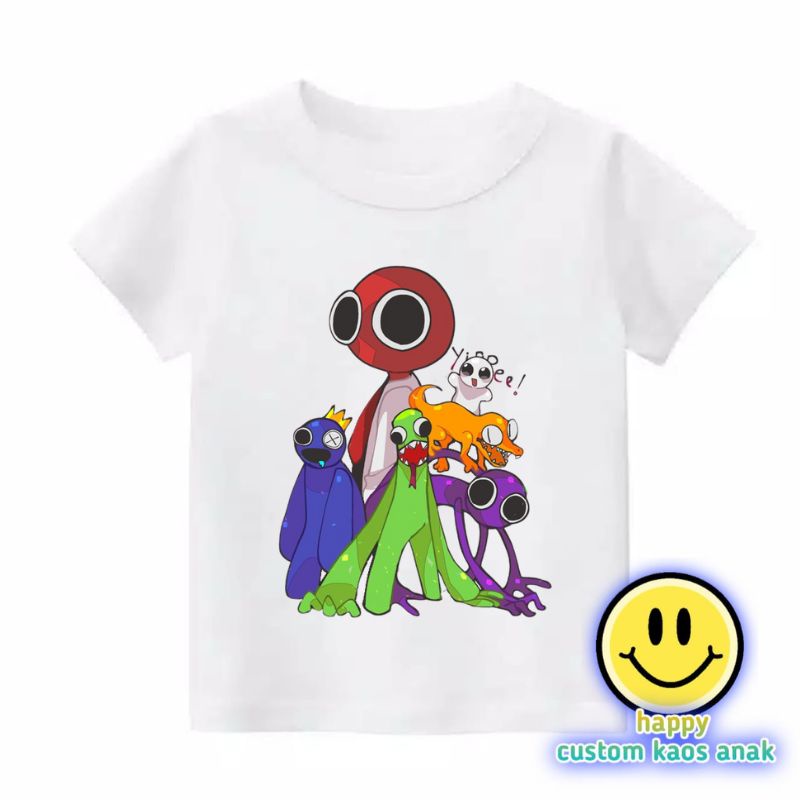 baju anak kaos anak rainbow friends baju rainbow friends game