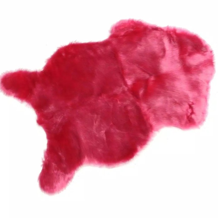KARPET BULU Karpet Bulu Domba Lantai & Kursi Sofa Lembut Adem Hangat serta Halus - Merah Muda karakt