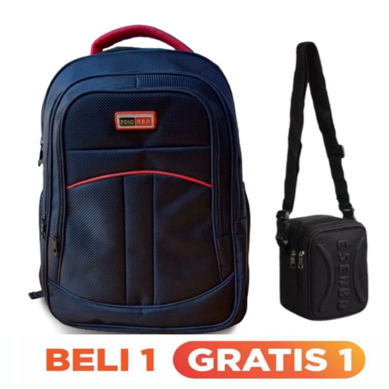 BIRTHDAY SALE BEST SELLER!! RANSEL PRIA POLO DIMANNE PARASUT 52333 LoKAL  Backpack Pria Wanita Kuat