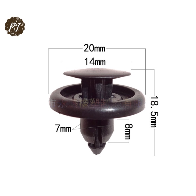 Kancing Klip Bemper Spakbor Rivet Liner Fender Mobil Toyota Yaris Alphard Vios Camry 7 MM / Car Bump