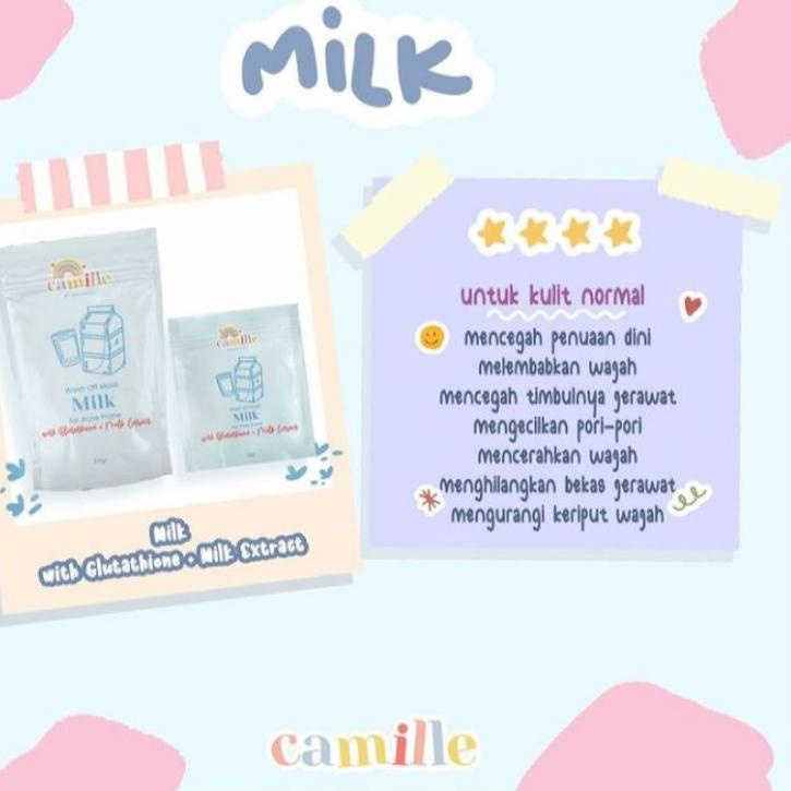 Big Sale - LANGSUNG KIRIM Camille Beauty Masker Wajah Alami BPOM 65gr Ziplock GIFT ✔