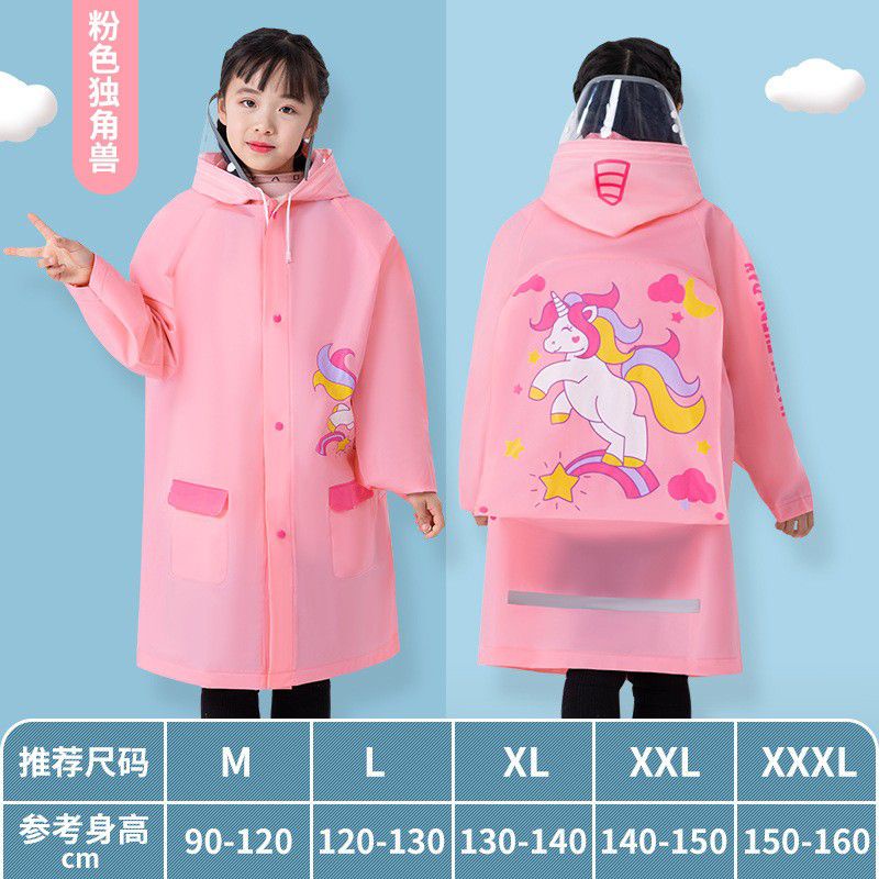 Jas Hujan Anak Perempuan motif unicorn Bahan PVC Tebal Halus Best Quality