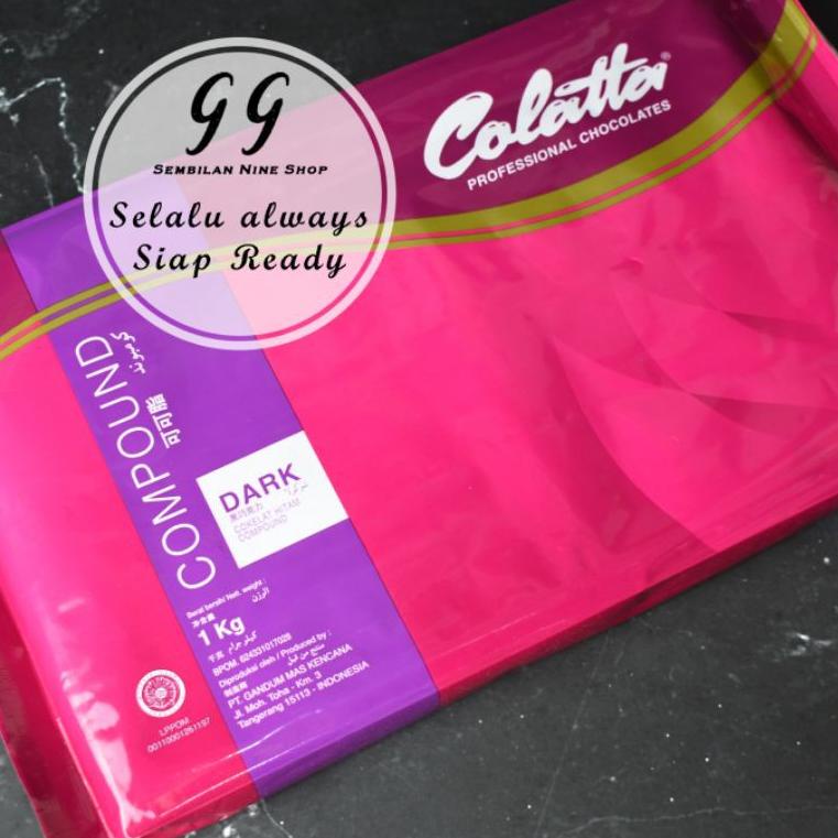 

✨10.10✨ Colatta Professional Dark Chocolate Compound 1 Kg grosir