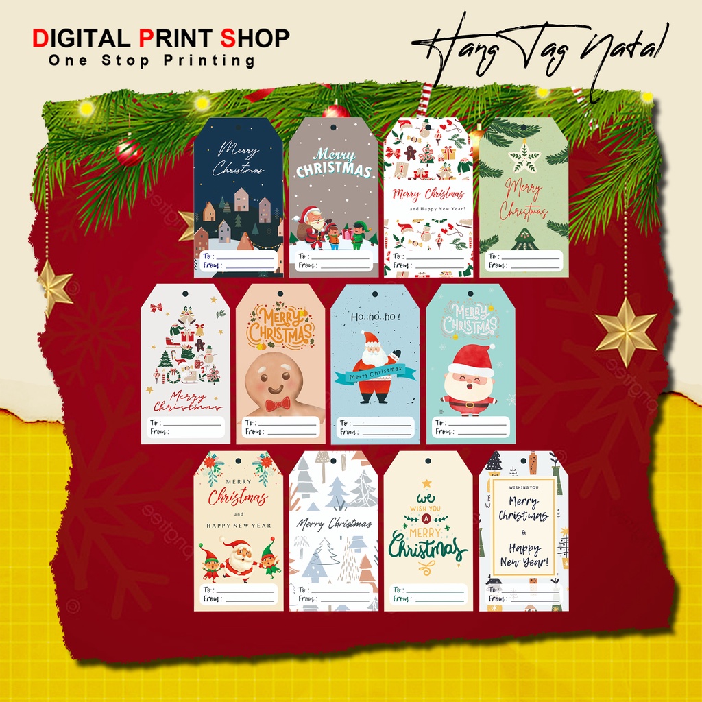 

DPSMALANG - Hang Tag Natal | Label Christmas New Year | Christmas Tag