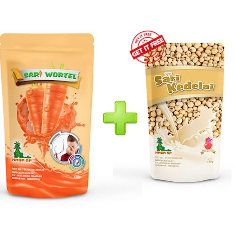 

Terbagus.. Paket minuman sari wortel + Soya sari kedelai Naga SP 06