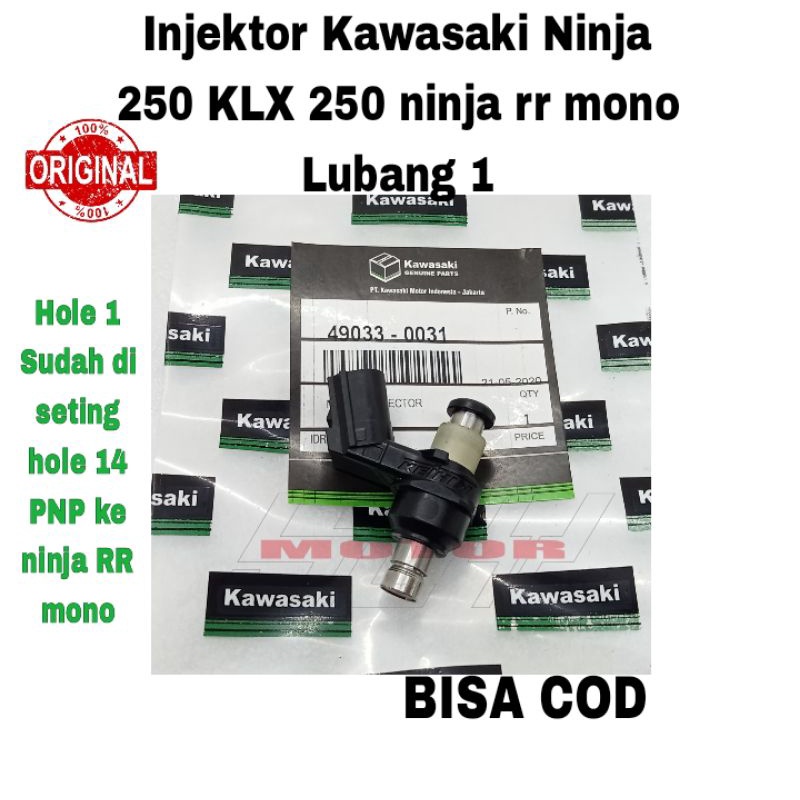Injektor injector lubang 1 ninja 250 klx 250 ninja rr mono orisinil nosel injektor