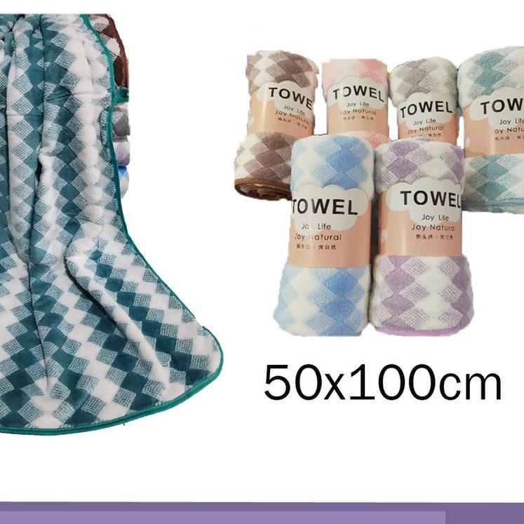 ATB Handuk Microfiber Towel Joy / Xin Ju Yuan / Sarang Lebah / Joylife Uk 50x100 Paling