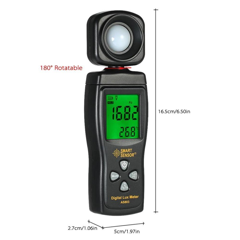 Top Digital Light Meter Profesional Max Min Handheld Photometer Alat Pengukur Cahaya