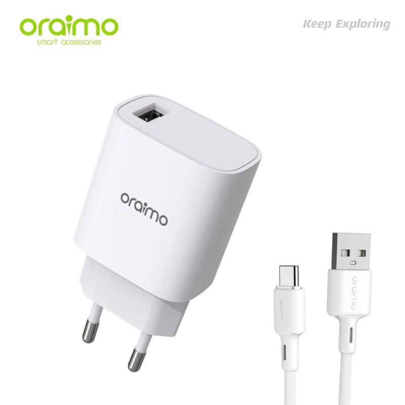 Oraimo OCW-E97S+C53 Cannon 2 Pro Charger Kit Type-C 18W Fast Charging - Garansi 1 Tahun