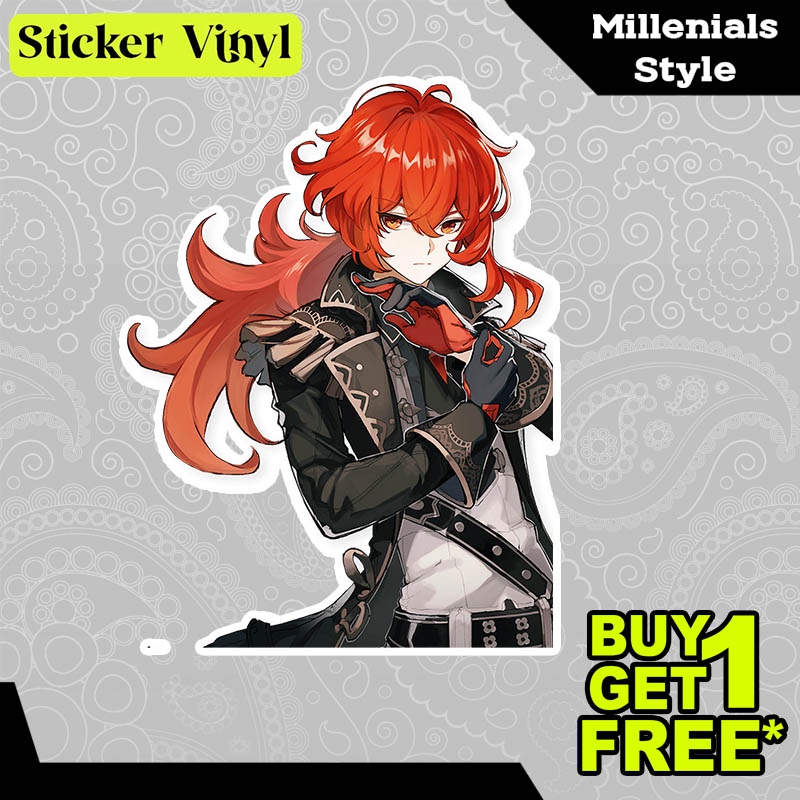 

Stiker Sticker Diluc Karakter Genshin Impact Gambar Unik Desain Keren dan Kekinian Aesthetic Bahan Vinyl Satuan Anti Air
