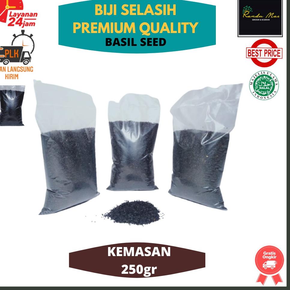 

Harga Bersahabat.. Biji Selasih Untuk Minuman Isi 250gr Basil Seed Biji Selasih Kering Besar & Bersih Premium Quality CLZ