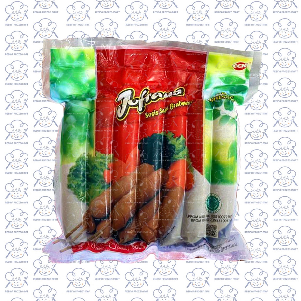 sosis bratwurst sapi jofrans 500gr