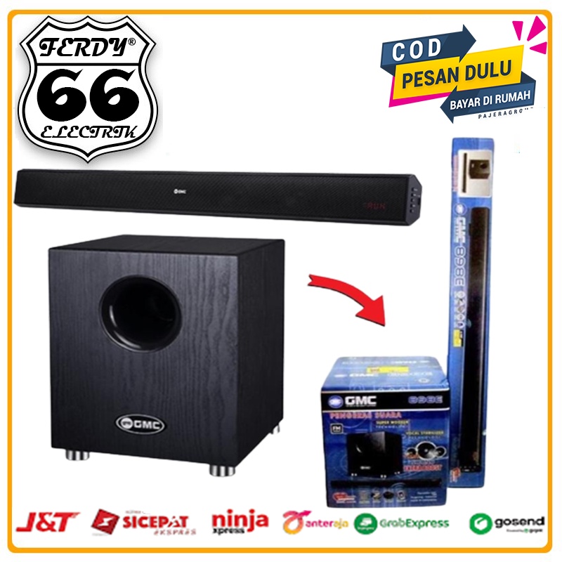 GMC 898E Soundbar Speaker bluetooth Suara joss