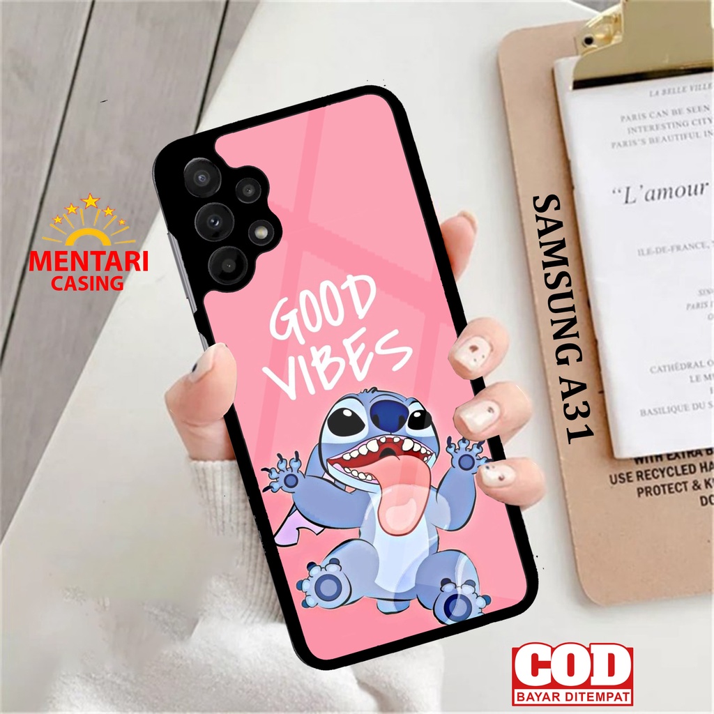 Case SAMSUNG A31 CASING SAMSUNG A31 [ LILO STICH ] Mentari casing case hp kondom hp case custom case