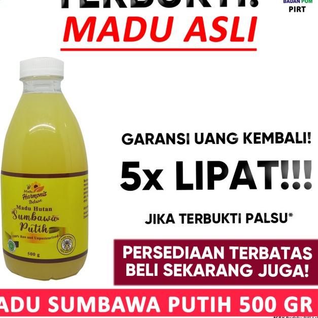 

Dijual--Harmonis Deluxe Madu Putih Sumbawa 500gr ASLI By Indokuliner